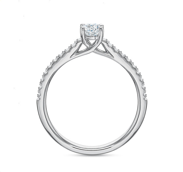 Round Brilliant Engagement Ring .50tw