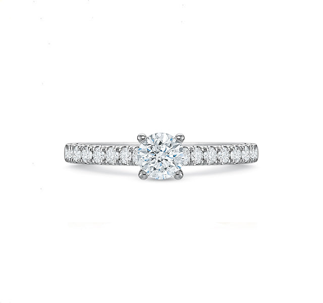 Round Brilliant Engagement Ring 1.00tw