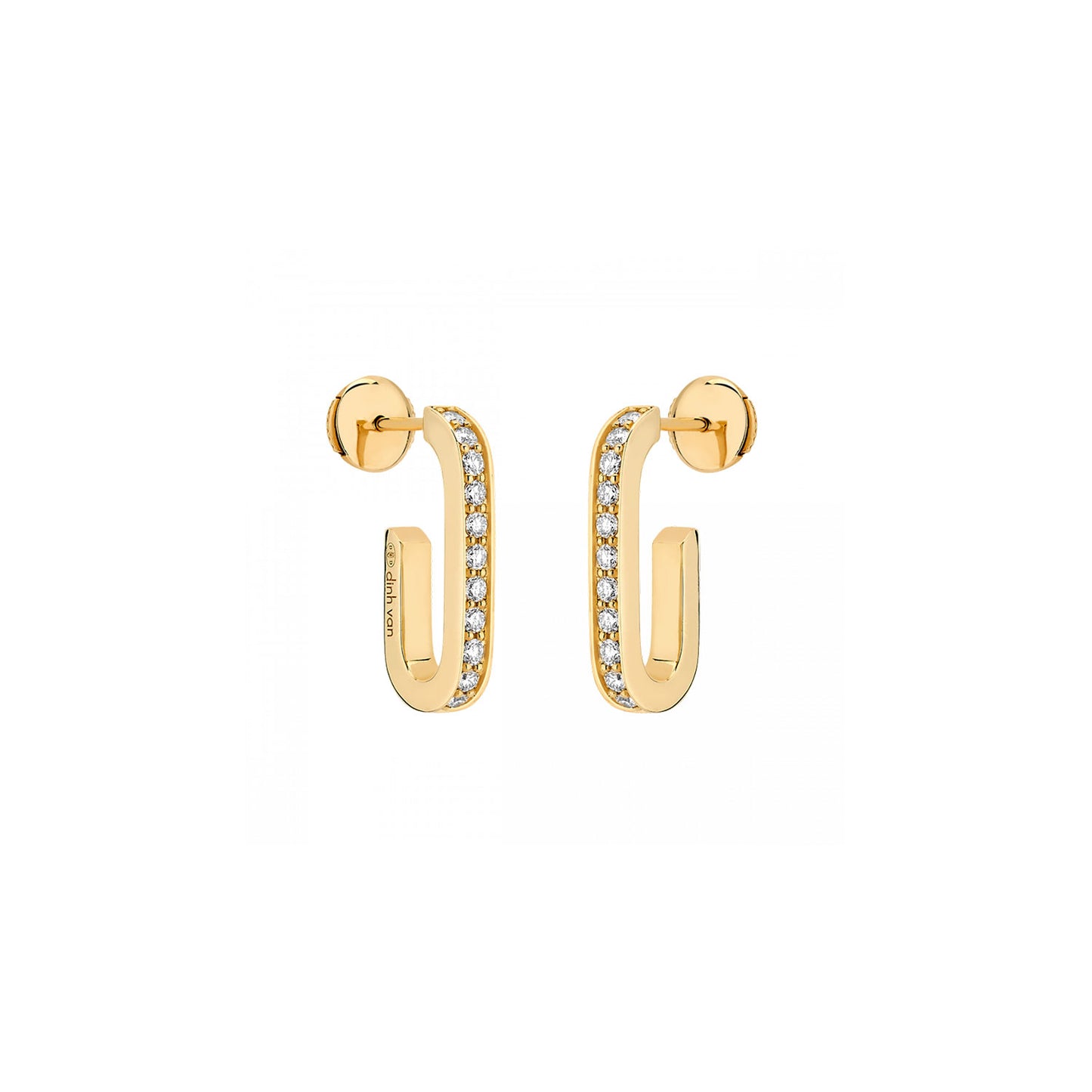 Mallion L Earrings with Diamonds