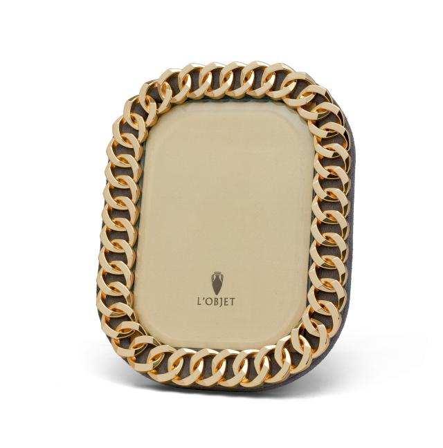 24k Plated Cuban Link Frame 5x7"