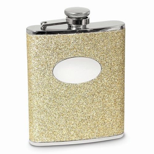 Gold Glitter Flask