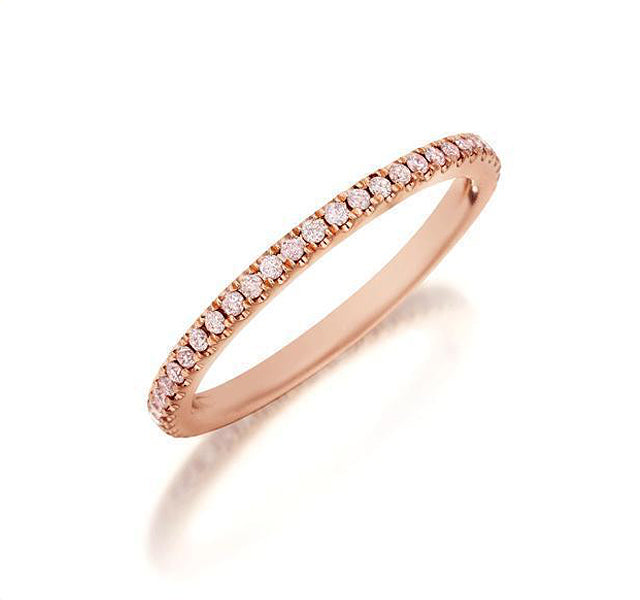 Pink Diamond Eternity Band