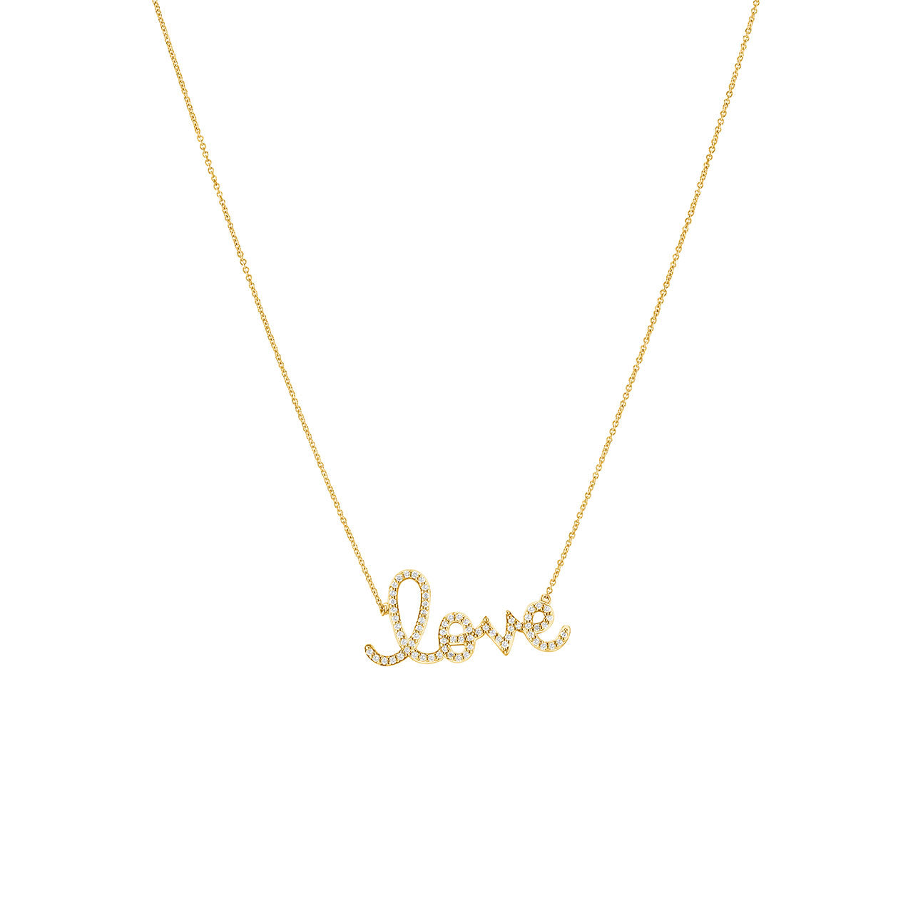 Love Script Necklace