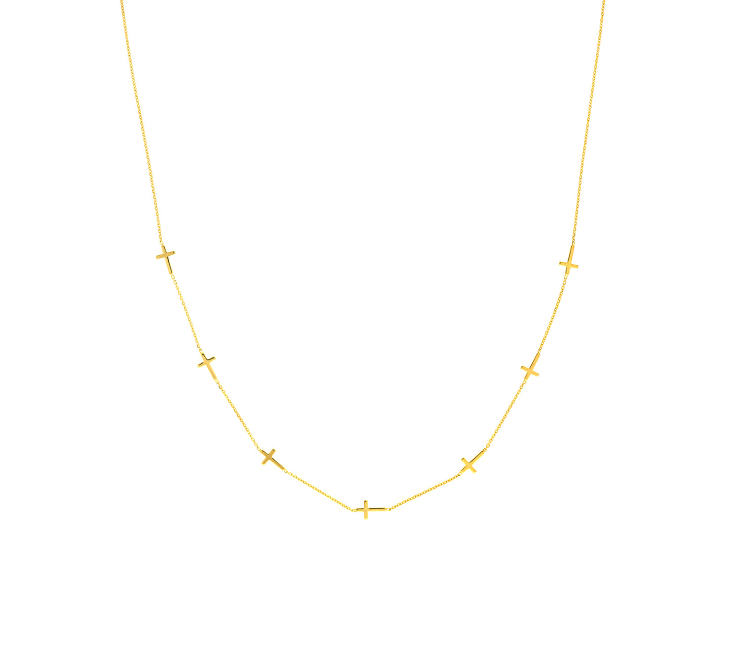 Cross Station Necklace