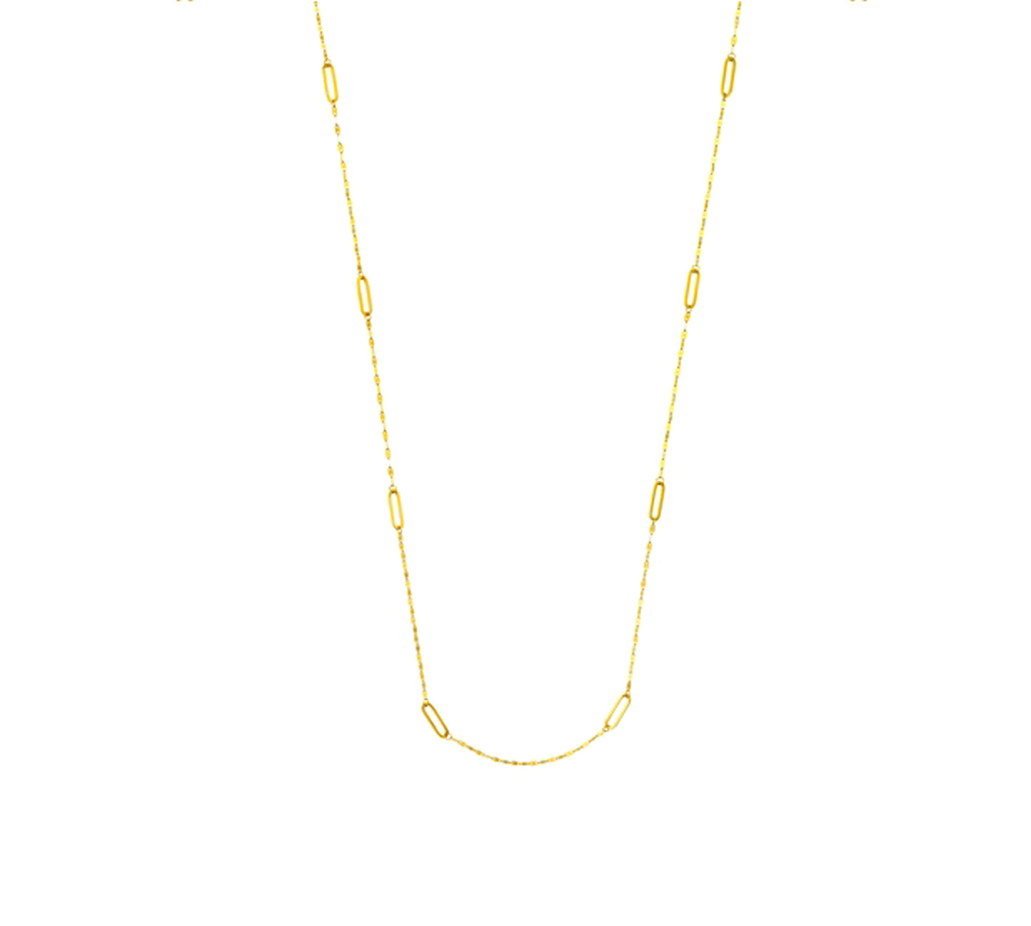 Paperclip Station Necklace