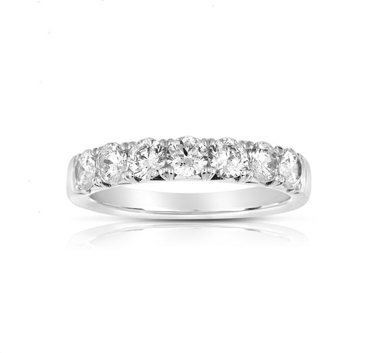 7-Stone French Cut Diamond Band 2.10tw