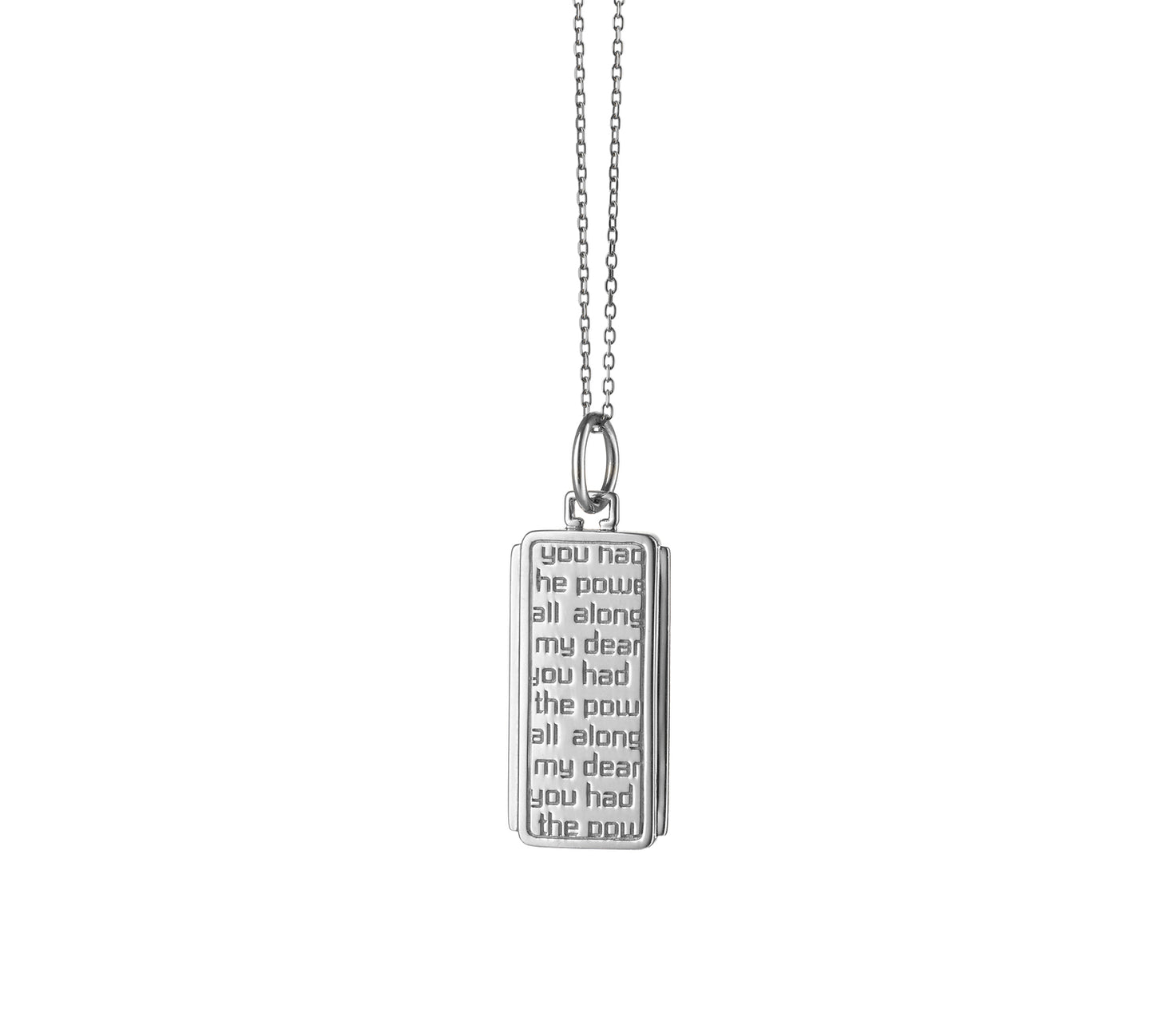 Dorothy Medallion Quote Pendant