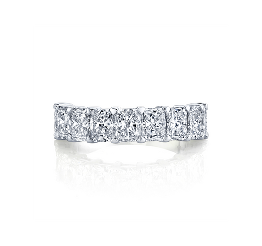 Radiant Cut Diamonds 1/2 Way Band