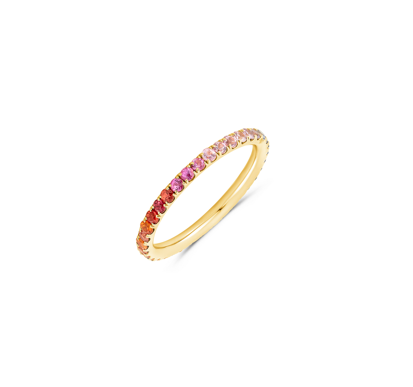 Eternity Rainbow Ombre Sapphire Band