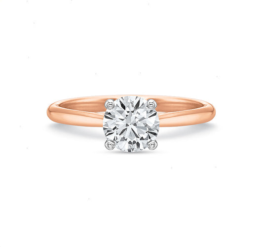 Solitaire Engagement Setting in Rose Gold