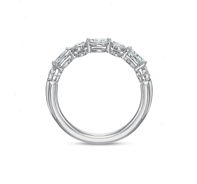 Alternating Marquise and Round Diamond Band