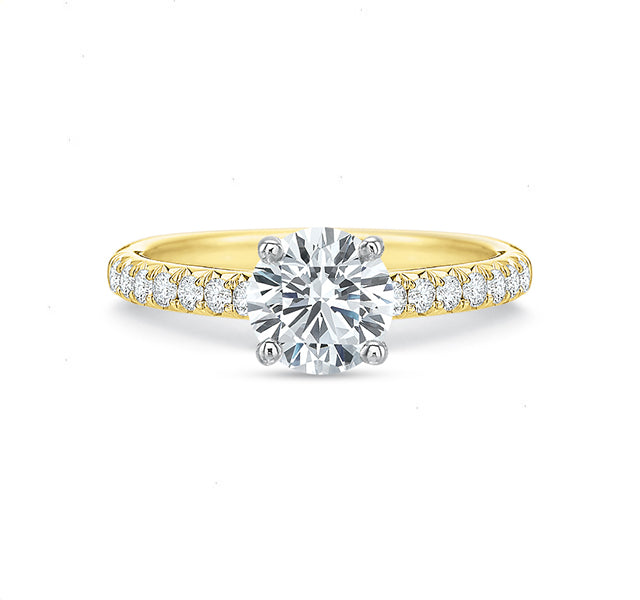 1/2 Diamond Split Shared Prong Setting