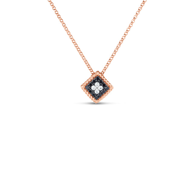 18K Palazzo Ducale Black And White Diamond Small Pendant