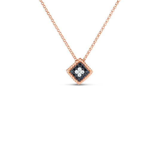 18K Palazzo Ducale Black And White Diamond Small Pendant