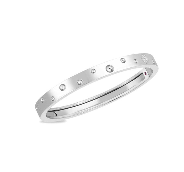 Pois Moi Luna Diamond Thin Bangle Bracelet