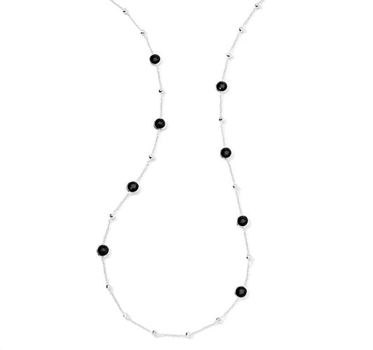 Station Necklace in Sterling Silver