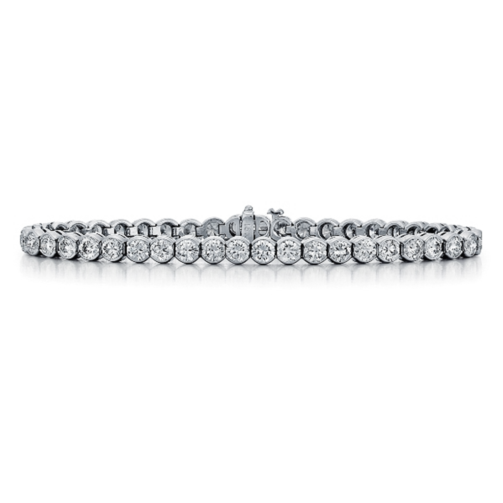 Semi-Bezel Tennis Bracelet