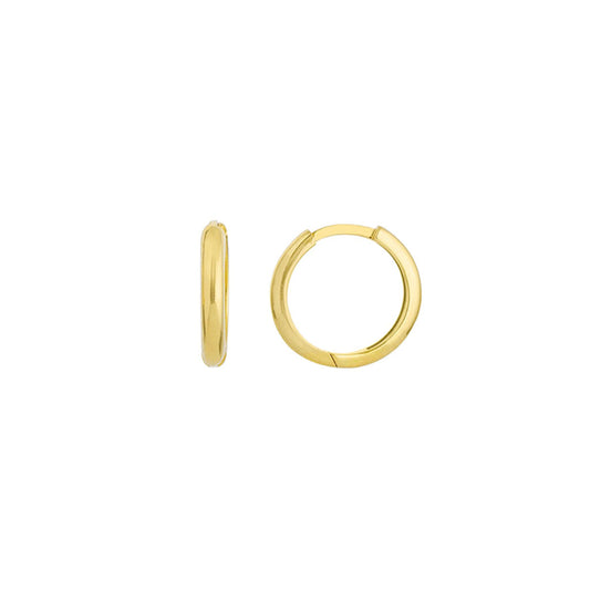 Huggie Hoop Earrings in Yellow Gold